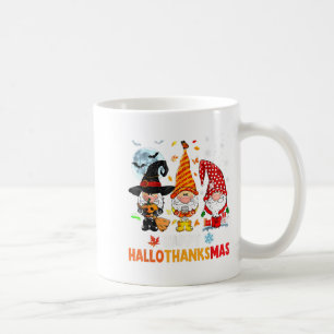 Mug Gnome Hallothanksmas Halloween Thanksgiving Christ