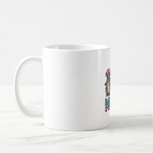 Mug Gnome Patriote Merica Design Vectoriel Vintage_1