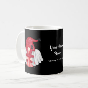 Mug Gnome Pisces Astrologie Signal Angel Votre Nom