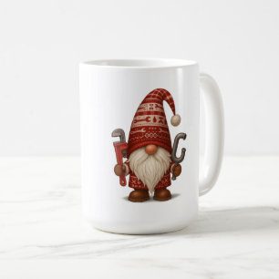 Mug Gnome plombier/facteur de Noël personnalisé