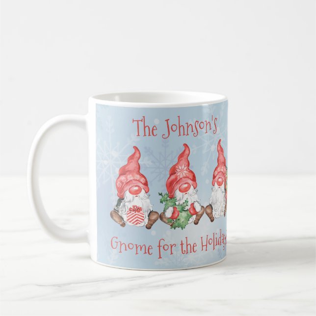 Mug Gnome scandinave pour les fêtes Personnalisé (Gauche)