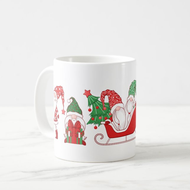Mug Gnomes Christmas Parade Sleigh & Gifts (Devant gauche)