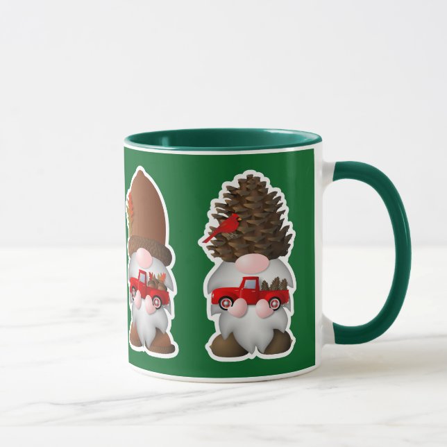 Mug Gnomes de bois de quatre saisons (Droite)