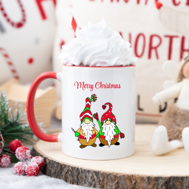 Mug Gnomes de Noël de jolies caricatures (Créateur téléchargé)