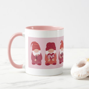 Mug Gnomes de Saint Valentin Je t'aime Art