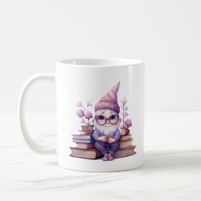 Mug Gnomes de ver de livre mignon (Gauche)