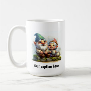 Mug Gnomes joyeux qui profitent d'une pause café
