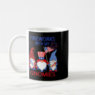 Mug Gnomes léopardes du 4 juillet Feu d'artifice Améri