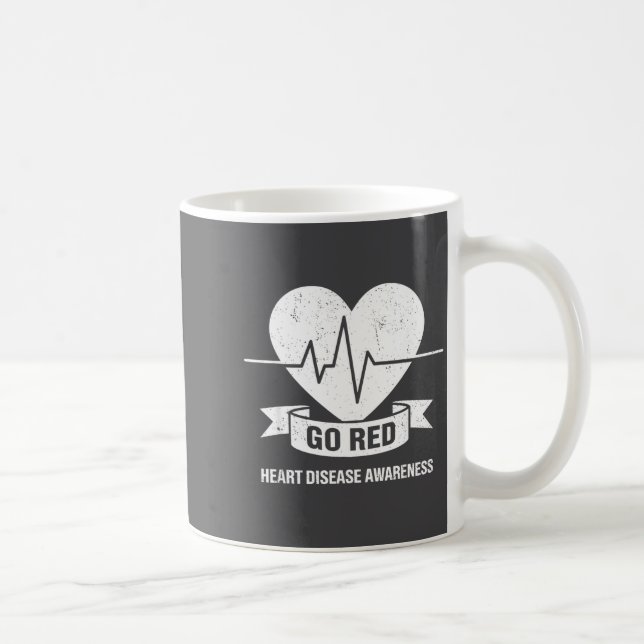 Mug Go Red For Women American Chd Heart Disease Month  (Droite)