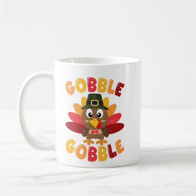 Mug Gobble Gobble Thanksgiving (Gauche)