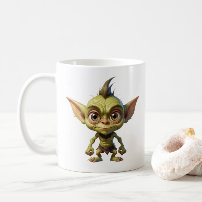 Mug Gobelette en dessin mignon aux oreilles pointées (Avec donut)