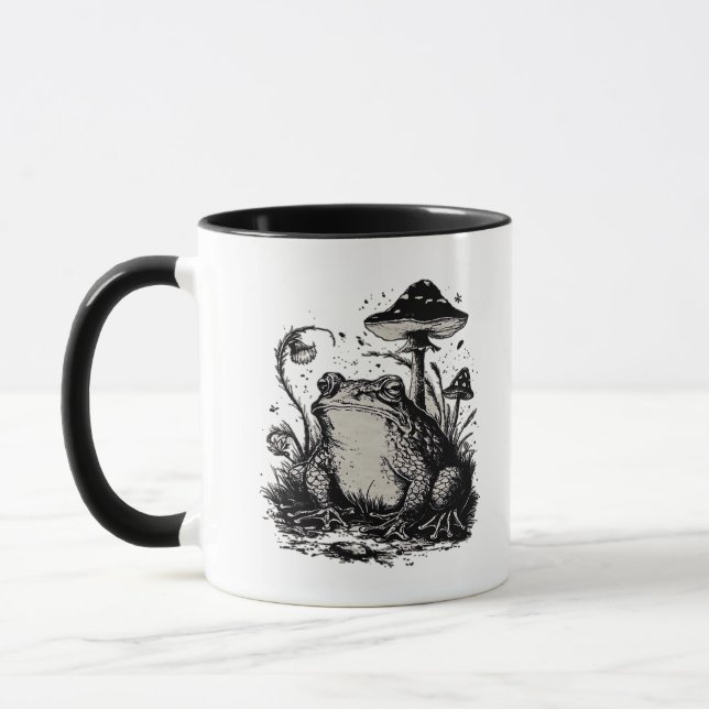 Mug Goblincore Frog Minimal Classic Design (Gauche)