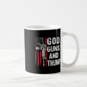 Mug God Guns Et Trump 2e Amendement Drapeau Ar15