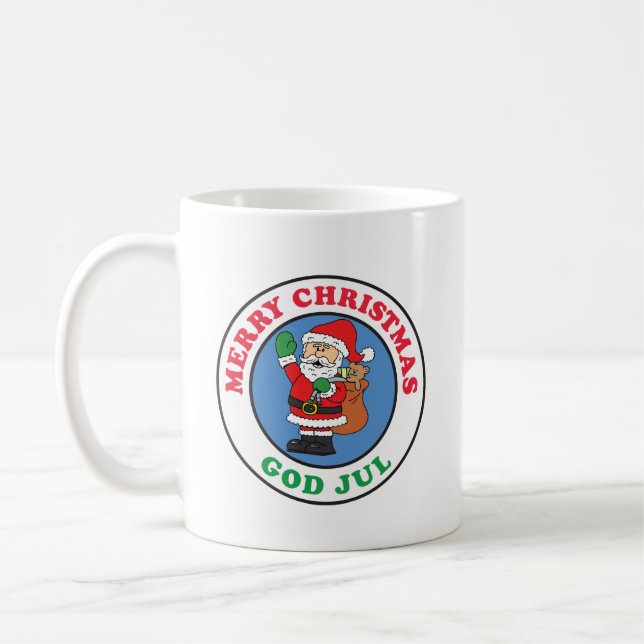 Mug God Jul Swedish Christmas Santa (Gauche)