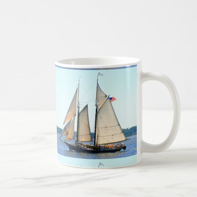 Mug goélette à bois voile (Droite)