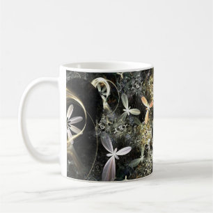 Mug Gold and Silver Flowers Fractal