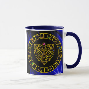 Mug GOLD ASTRAL HEART, Signes Zodiaques, Astrologie Gr