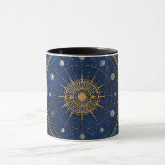 Mug Gold Constellation Astrology Coffee Cup