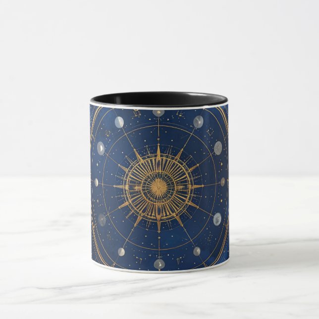 Mug Gold Constellation Astrology Coffee Cup (Centre)