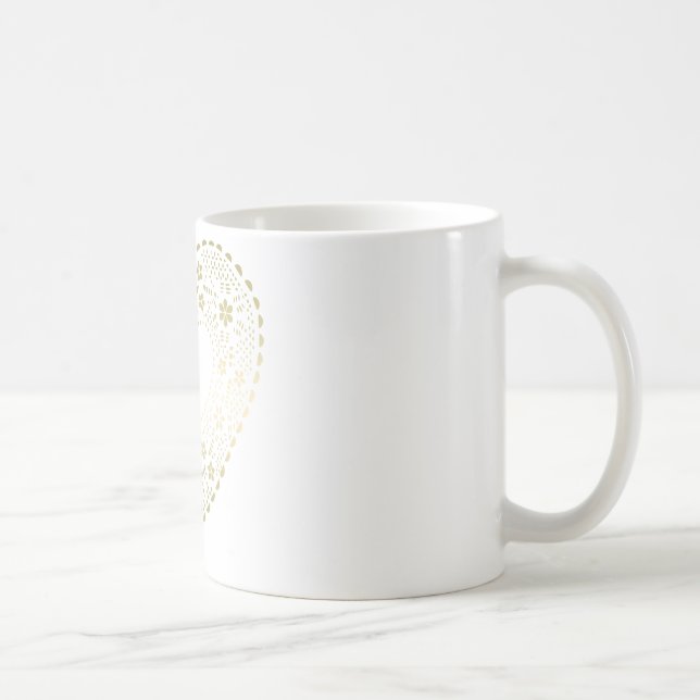 Mug Gold Lace Heart (Droite)