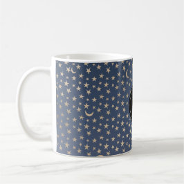 Mug Gold Moon et Stars Night Sky