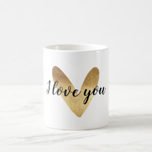 Mug Gold Ombre Heart