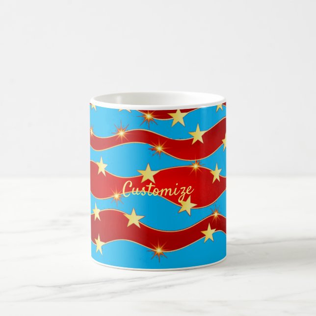 Mug Gold Stars Ciel patriotique Thunder_Cove (Centre)