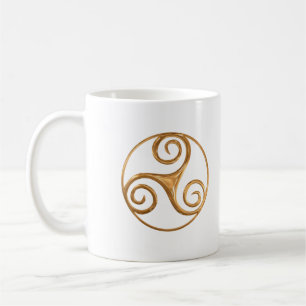 Mug Gold Triskelion