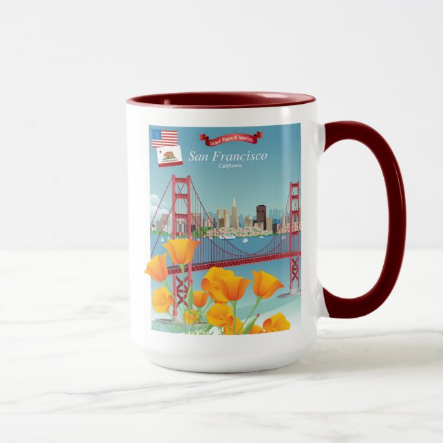 Mug Golden gate bridge | San Francisco, CA (Droite)