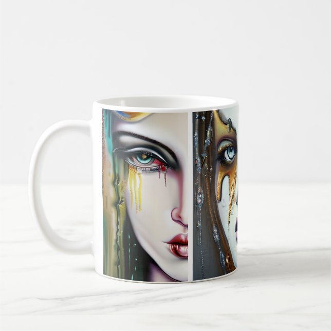 Mug Golden Goddesses Ai Art (Gauche)