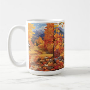 Mug Golden Harvest Embrasse les Feuilles chauds de l'a