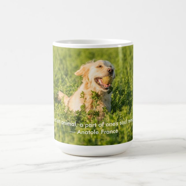 Mug Golden Retriever avec devis (Centre)