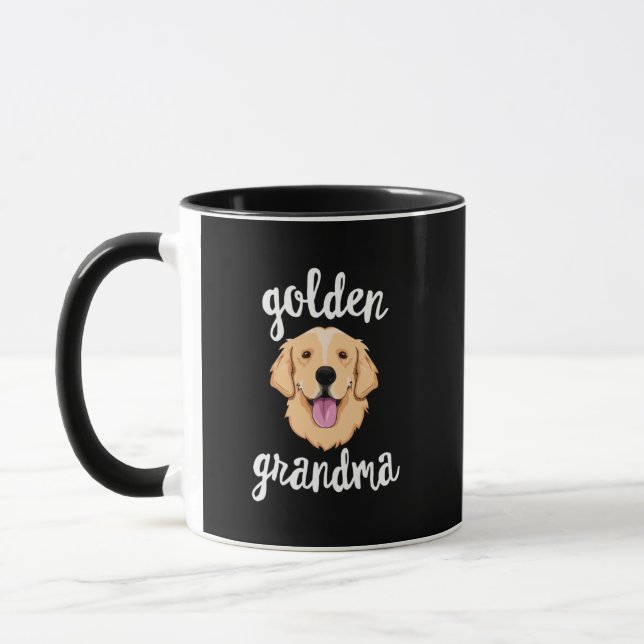 Mug Golden Retriever Grand-mère Chien Puppy Lover (Gauche)