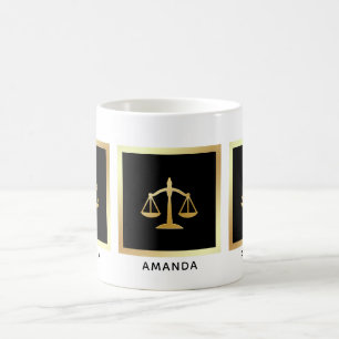 Mug Golden Scales of Justice Law Theme
