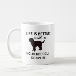 Mug Goldendoodle La vie personnalisée est meilleure