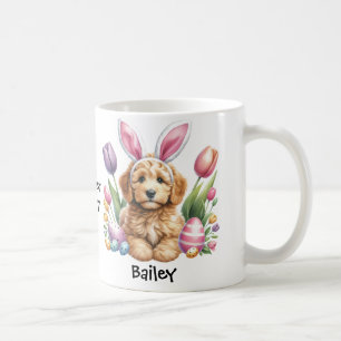 Mug Goldendoodle personnalisé Lapin de Pâques/Mug de P