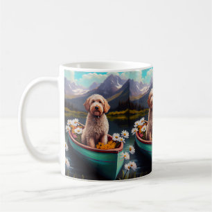Mug Goldendoodle sur une pagaie : Une aventure pittore