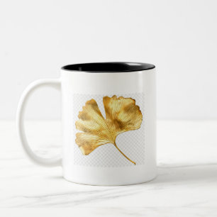 Mug Goldene Blätter – Elegante botanische Tasse mi