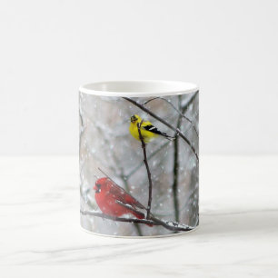 Mug Goldfinch Et Cardinal