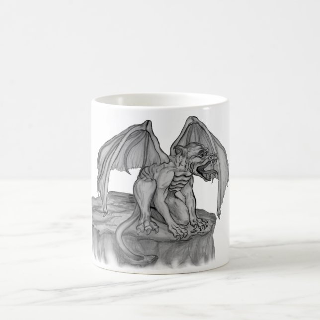 Mug GOLEM - Gargoyle noir et blanc (Centre)