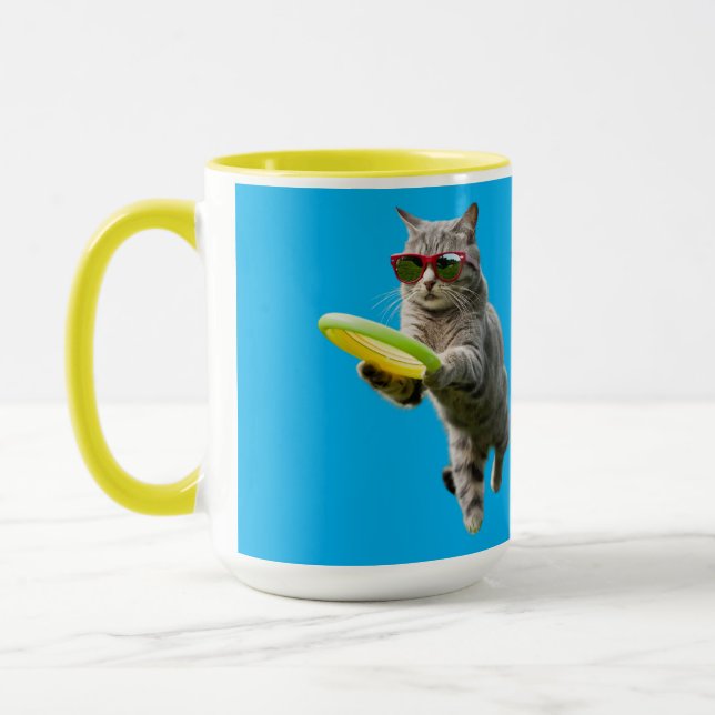 Mug Golf à disque Tabby Drôle (Gauche)