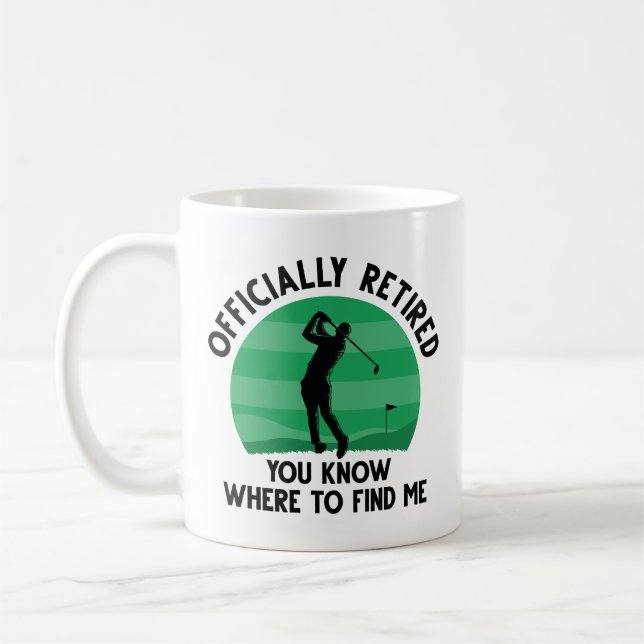 Mug Golf à la retraite officielle (Gauche)