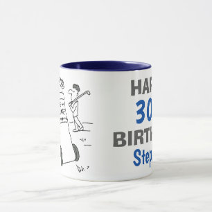 Mug Golf avec sac de golf et signe