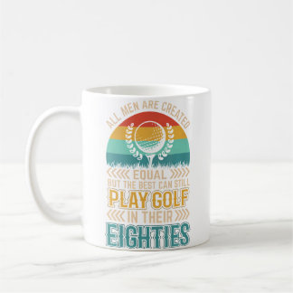 Mug Golf d'anniversaire - Tous les hommes égaux au gol