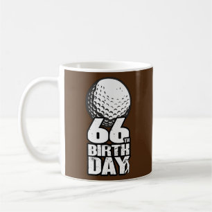 Mug Golf de 66 ans Golfing Golfing 66e anniversaire 