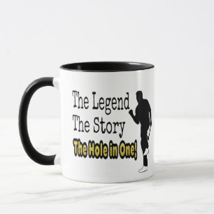 Mug Golf drôle la légende l'histoire le trou dans un