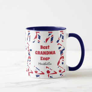 Mug Golf d'UNION JACK   Meilleure grand-mère jamais