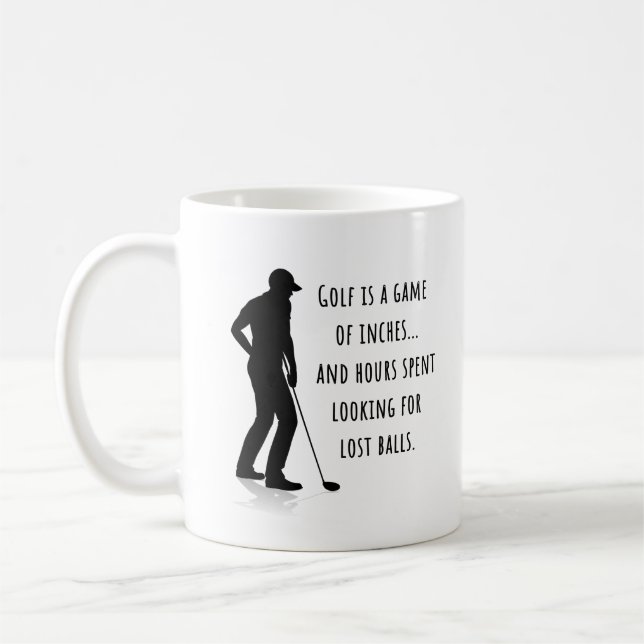 Mug Golf Funny Mug, Plaisanterie de golf (Gauche)