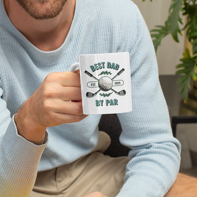Mug Golf & Golf Ball Meilleur Papa Par Par (Créateur téléchargé)