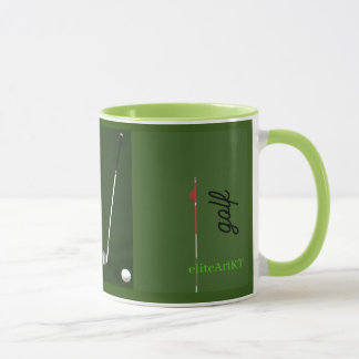Mug GOLF GREEN 'GOLF CLUBS' par eliteArtKT